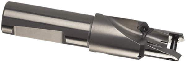 Guhring - 24 to 24.99mm Diam, 1xD, 25.4mm Max Depth, 1" Shank Diam, 25.4mm Flute, 122mm OAL, Replaceable Tip Drill - HT 800 WP Insert, 220 Seat Size, Pilot HT 800 WP Toolholder, Series 4105 - Eagle Tool & Supply