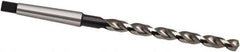 Guhring - 5/8", 2MT 130° Point High Speed Steel Taper Shank Drill Bit - Oxide Finish, 153mm Flute Length, 251mm OAL, Parabolic Flute, Series 551 - Eagle Tool & Supply