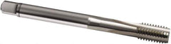 Guhring - M16x1.50 Metric Fine 6H 3 Flute Bright Finish Cobalt Straight Flute Machine Tap - Modified Bottoming, Right Hand Thread, 100mm OAL, D4/D5 Limit, Oversize - Eagle Tool & Supply