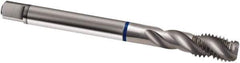 Guhring - 7/8-14 UNF 4 Flute 2B Modified Bottoming Spiral Flute Tap - Cobalt, Bright Finish, 125mm OAL, Right Hand Flute, Right Hand Thread, H6/H7, Series 2867 - Eagle Tool & Supply
