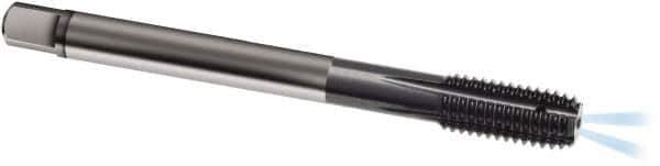 Guhring - M12x1.75 Metric 6HX D11/D12 Thread Limit Modified Bottoming Thread Forming Tap - Solid Carbide, TiCN Finish, 110mm OAL, Series 1931 - Eagle Tool & Supply