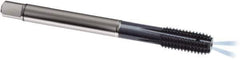 Guhring - M16x1.50 Metric Fine 6HX D10/D11 Thread Limit Modified Bottoming Thread Forming Tap - Powdered Metal High Speed Steel, AlCrN Finish, 100mm OAL, Series 1723 - Eagle Tool & Supply
