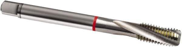Guhring - M16x2.00 Metric 4 Flute 6H Modified Bottoming Spiral Flute Tap - Powdered Metal, Bright Finish, 110mm OAL, Right Hand Flute, Right Hand Thread, D6/D7, Series 935 - Exact Industrial Supply