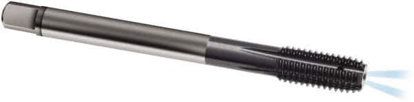 Guhring - M14x1.00 Metric Fine 6HX D8/D9 Thread Limit Bottoming Thread Forming Tap - Solid Carbide, TiAlN Finish, 100mm OAL, Series 1581 - Eagle Tool & Supply