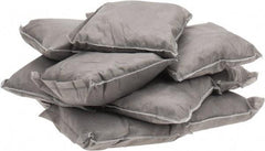 PRO-SAFE - 9 Inch Long x 9 Inch Wide x 2 Inch High, Gray Sorbent Pillow - 15 Gallon Capacity, Universal - Eagle Tool & Supply