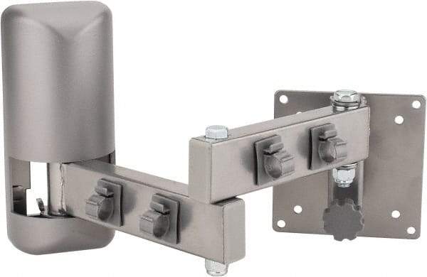 Video Mount - Steel, Flat Panel Arm Mount For 25 to 32 Inch LCD Monitor - Silver, 50 Lbs. Load Capacity, 20° Max Tilt Angle, Wall Mount Rotating and Tilting - Eagle Tool & Supply