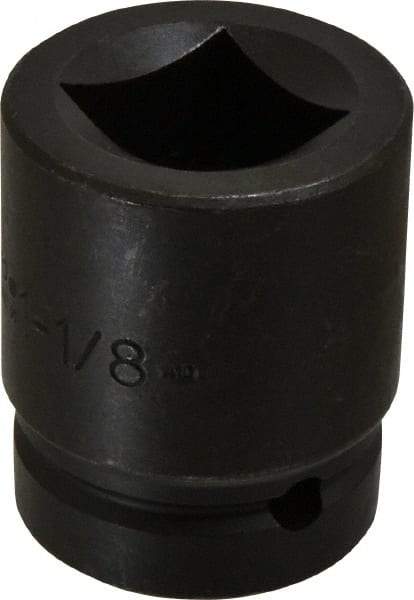 Proto - 1" Drive 1-1/8" Impact Socket - 4 Points, 2-1/2" OAL - Eagle Tool & Supply