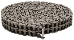 Browning - 1/2" Pitch, ANSI 40-2, Double Strand Roller Chain - Chain No. 40-2, 10 Ft. Long, 5/16" Roller Diam, 5/16" Roller Width - Eagle Tool & Supply