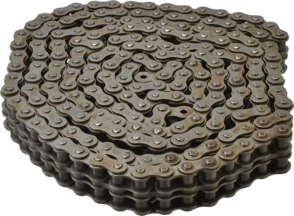 Browning - 5/8" Pitch, ANSI 50-2, Double Strand Roller Chain - Chain No. 50-2, 10 Ft. Long, 0.4" Roller Diam, 3/8" Roller Width - Eagle Tool & Supply