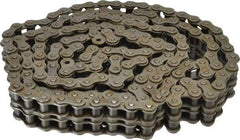 Browning - 3/4" Pitch, ANSI 60-2, Double Strand Roller Chain - Chain No. 60-2, 10 Ft. Long, 15/32" Roller Diam, 1/2" Roller Width - Eagle Tool & Supply