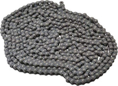 Browning - 1/4" Pitch, ANSI 25, Single Strand Roller Chain - Chain No. 25, 10 Ft. Long, 0.13" Roller Diam, 1/8" Roller Width - Eagle Tool & Supply