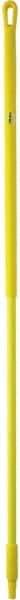 Vikan - 59 x 1-1/4" Fiberglass Squeegee Handle - European Threaded Connection, Yellow - Eagle Tool & Supply