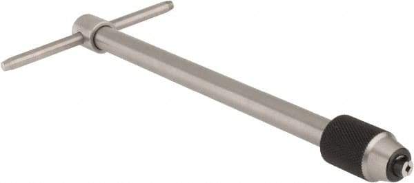 Starrett - 1/16 to 3/16" Tap Capacity, T Handle Tap Wrench - 6" Overall Length - Eagle Tool & Supply