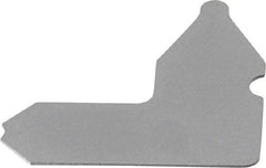 Starrett - 5/64 Inch Radius Gage - Satin Chrome Finish, Stainless Steel - Eagle Tool & Supply