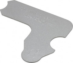 Starrett - 11/64 Inch Radius Gage - Satin Chrome Finish, Stainless Steel - Eagle Tool & Supply