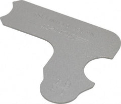 Starrett - 13/64 Inch Radius Gage - Satin Chrome Finish, Stainless Steel - Eagle Tool & Supply