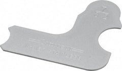 Starrett - 7/32 Inch Radius Gage - Satin Chrome Finish, Stainless Steel - Eagle Tool & Supply