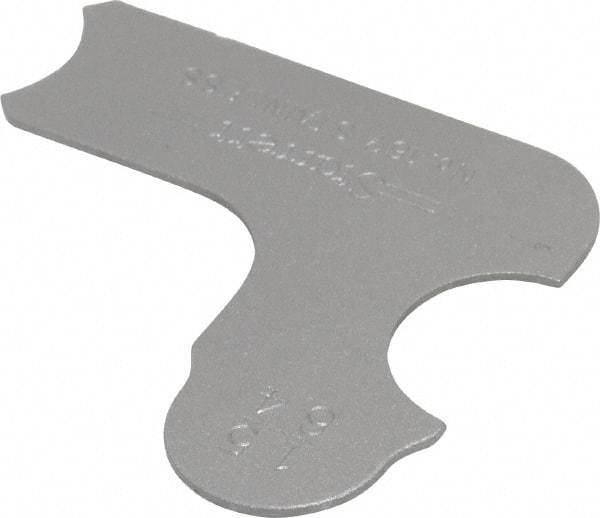 Starrett - 15/64 Inch Radius Gage - Satin Chrome Finish, Stainless Steel - Eagle Tool & Supply