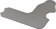 Starrett - 5/16 Inch Radius Gage - Satin Chrome Finish, Stainless Steel - Eagle Tool & Supply