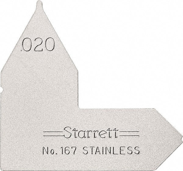 Starrett - Radius Gages Material: Stainless Steel Finish/Coating: Satin Chrome - Eagle Tool & Supply