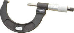 Starrett - 2 to 3" Range, 0.0001" Graduation, Mechanical Outside Micrometer - Ratchet Stop Thimble, Accurate to 0.00005", Digital Counter - Eagle Tool & Supply