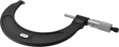 Starrett - 4 to 5" Range, 0.0001" Graduation, Mechanical Outside Micrometer - Ratchet Stop Thimble, Accurate to 0.0001", Digital Counter - Eagle Tool & Supply