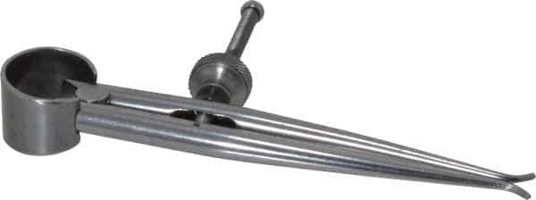 Starrett - 3 Inch Leg, Spring Joint, Ground Steel, Polished, Inside Caliper - 3 Inch Max Measurement, 75mm Max Measurement, Round Leg - Eagle Tool & Supply