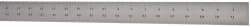 Starrett - 72" Long, 1/64, 1/32, 1/16, 1/8" Graduation, Rigid Spring Steel Rule - 4R Graduation Style, 1-1/2" Wide, Silver, Satin Chrome Finish - Eagle Tool & Supply