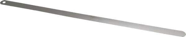 Starrett - 0.03mm Thick x 1/2 Inch Wide x 300mm Leaf Length, Parallel Feeler Gage - Tempered Steel - Eagle Tool & Supply