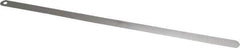 Starrett - 0.03mm Thick x 1/2 Inch Wide x 300mm Leaf Length, Parallel Feeler Gage - Tempered Steel - Eagle Tool & Supply