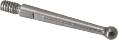 Starrett - 2mm Ball Diam, Carbide, Ball Test Indicator Contact Point - 5/8" Contact Point Length, Use with Starrett 708MAZ, 708MACZ, 709MAZ & 709MACZ Dial Test Indicators - Eagle Tool & Supply