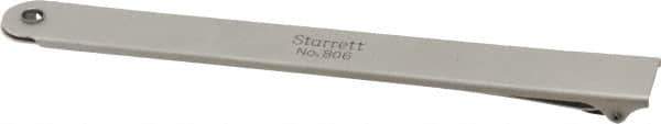 Starrett - Single End Feeler Gage Holder - Use with 0.03 to 0.5mm Single Leaves or Strips - Eagle Tool & Supply