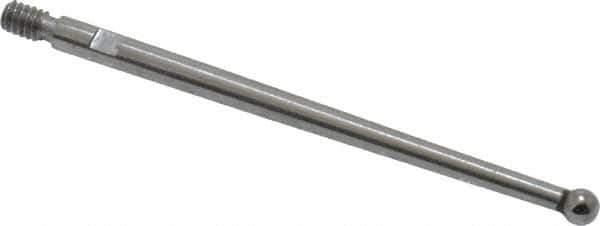 Starrett - 2mm Ball Diam, Carbide, Ball Test Indicator Contact Point - 1-5/16" Contact Point Length, Use with Starrett 811 & 811M Dial Test Indicators - Eagle Tool & Supply