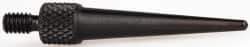 Starrett - #4-48, 1/16" Ball Diam, Steel Tapered Contact Point - 1" Contact Point Length, Use with AGD Dial Indicators - Eagle Tool & Supply