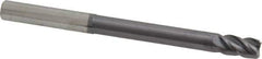 Accupro - 8mm, 14mm LOC, 8mm Shank Diam, 100mm OAL, 4 Flute, Solid Carbide Square End Mill - Single End, AlTiN Finish, Spiral Flute, 40° Helix, Centercutting, Right Hand Cut, Right Hand Flute - Eagle Tool & Supply