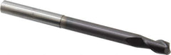 Accupro - 8mm, 14mm LOC, 8mm Shank Diam, 100mm OAL, 2 Flute, Solid Carbide Square End Mill - Single End, AlTiN Finish, Spiral Flute, 40° Helix, Centercutting, Right Hand Cut, Right Hand Flute - Eagle Tool & Supply