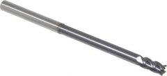 Accupro - 6mm, 12mm LOC, 6mm Shank Diam, 100mm OAL, 4 Flute, Solid Carbide Square End Mill - Single End, AlTiN Finish, Spiral Flute, 40° Helix, Centercutting, Right Hand Cut, Right Hand Flute - Eagle Tool & Supply