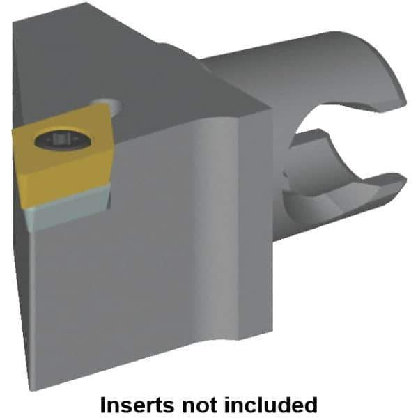 Kennametal - Left Hand Cut, Size KM20, DC.. Insert Compatiblity, Modular Turning & Profiling Cutting Unit Head - 12.5mm Ctr to Cutting Edge, 25mm Head Length, Series KM Mini - Eagle Tool & Supply