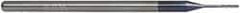 Accupro - 0.035" Diam, 0.175" LOC, 3 Flute Solid Carbide Ball End Mill - AlTiN Finish, Single End, 2-1/2" OAL, 1/8" Shank Diam, Spiral Flute - Eagle Tool & Supply