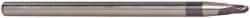Accupro - 3/16" Diam, 3/16" LOC, 2 Flute Solid Carbide Ball End Mill - AlTiN Finish, Single End, 4" OAL, 1/4" Shank Diam, Spiral Flute - Eagle Tool & Supply