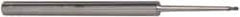 Accupro - 0.06" Diam, 0.06" LOC, 2 Flute Solid Carbide Ball End Mill - AlTiN Finish, Single End, 4" OAL, 1/4" Shank Diam, Spiral Flute - Eagle Tool & Supply
