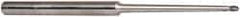 Accupro - 3/32" Diam, 3/32" LOC, 2 Flute Solid Carbide Ball End Mill - AlTiN Finish, Single End, 4" OAL, 1/4" Shank Diam, Spiral Flute - Eagle Tool & Supply