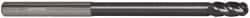 Accupro - 1/4" Diam, 1/2" LOC, 4 Flute Solid Carbide Ball End Mill - AlTiN Finish, Single End, 4" OAL, 1/4" Shank Diam, Spiral Flute - Eagle Tool & Supply