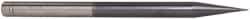 Accupro - 1/32" Diam, 1/32" LOC, 2 Flute Solid Carbide Ball End Mill - AlTiN Finish, Single End, 4" OAL, 1/4" Shank Diam, Spiral Flute - Eagle Tool & Supply