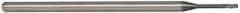Accupro - 0.05", 0.075" LOC, 1/8" Shank Diam, 2-1/2" OAL, 3 Flute, Solid Carbide Square End Mill - Single End, AlTiN Finish, Spiral Flute, 30° Helix, Centercutting, Series Miniature - Eagle Tool & Supply