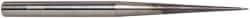 Accupro - 1/32" Diam, 1/32" LOC, 2 Flute Solid Carbide Ball End Mill - AlTiN Finish, Single End, 4" OAL, 1/4" Shank Diam, Spiral Flute - Eagle Tool & Supply