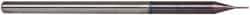 Accupro - 0.015", 0.022" LOC, 1/8" Shank Diam, 2-1/2" OAL, 3 Flute, Solid Carbide Square End Mill - Single End, AlTiN Finish, Spiral Flute, 30° Helix, Centercutting - Eagle Tool & Supply