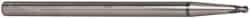 Accupro - 1/8" Diam, 1/8" LOC, 2 Flute Solid Carbide Ball End Mill - AlTiN Finish, Single End, 4" OAL, 1/4" Shank Diam, Spiral Flute - Eagle Tool & Supply