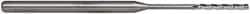 Accupro - 0.06", 1/2" LOC, 1/8" Shank Diam, 2-1/2" OAL, 3 Flute, Solid Carbide Square End Mill - Single End, Uncoated, Spiral Flute, 30° Helix, Centercutting, Series Miniature - Eagle Tool & Supply