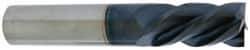 Accupro - 1", 1-3/4" LOC, 1" Shank Diam, 4" OAL, 4 Flute, Solid Carbide Square End Mill - Eagle Tool & Supply